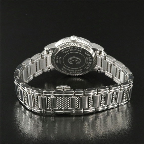 Charriol Arisii P33 Roman Numeral Silver Dial Steel Quartz Wstch - Picture 6 of 10